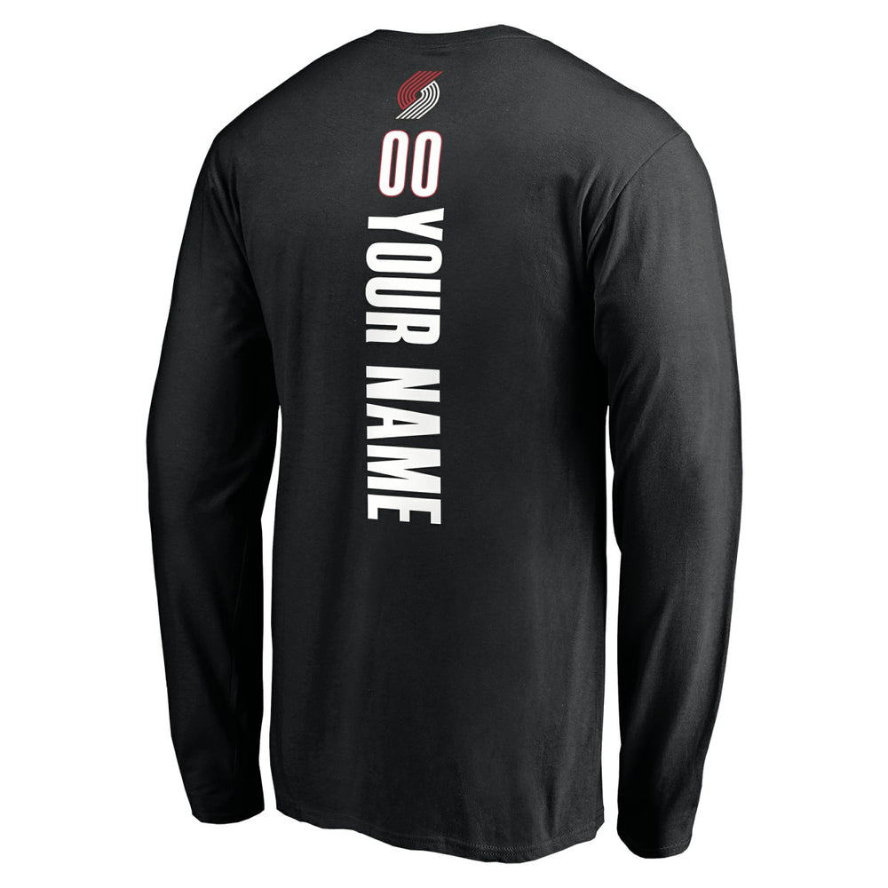 Portland Trail Blazers Playmaker Personalized Name & Number Long Sleeve T-Shirt Discount