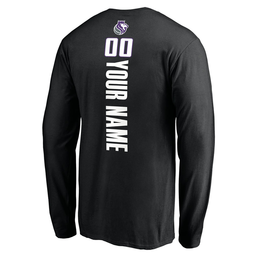 Sacramento Kings Playmaker Personalized Name & Number Long Sleeve T-Shirt For Sale