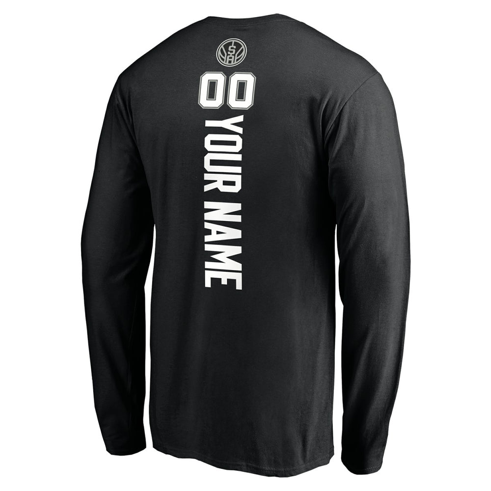 San Antonio Spurs Playmaker Personalized Name & Number Long Sleeve T-Shirt For Sale