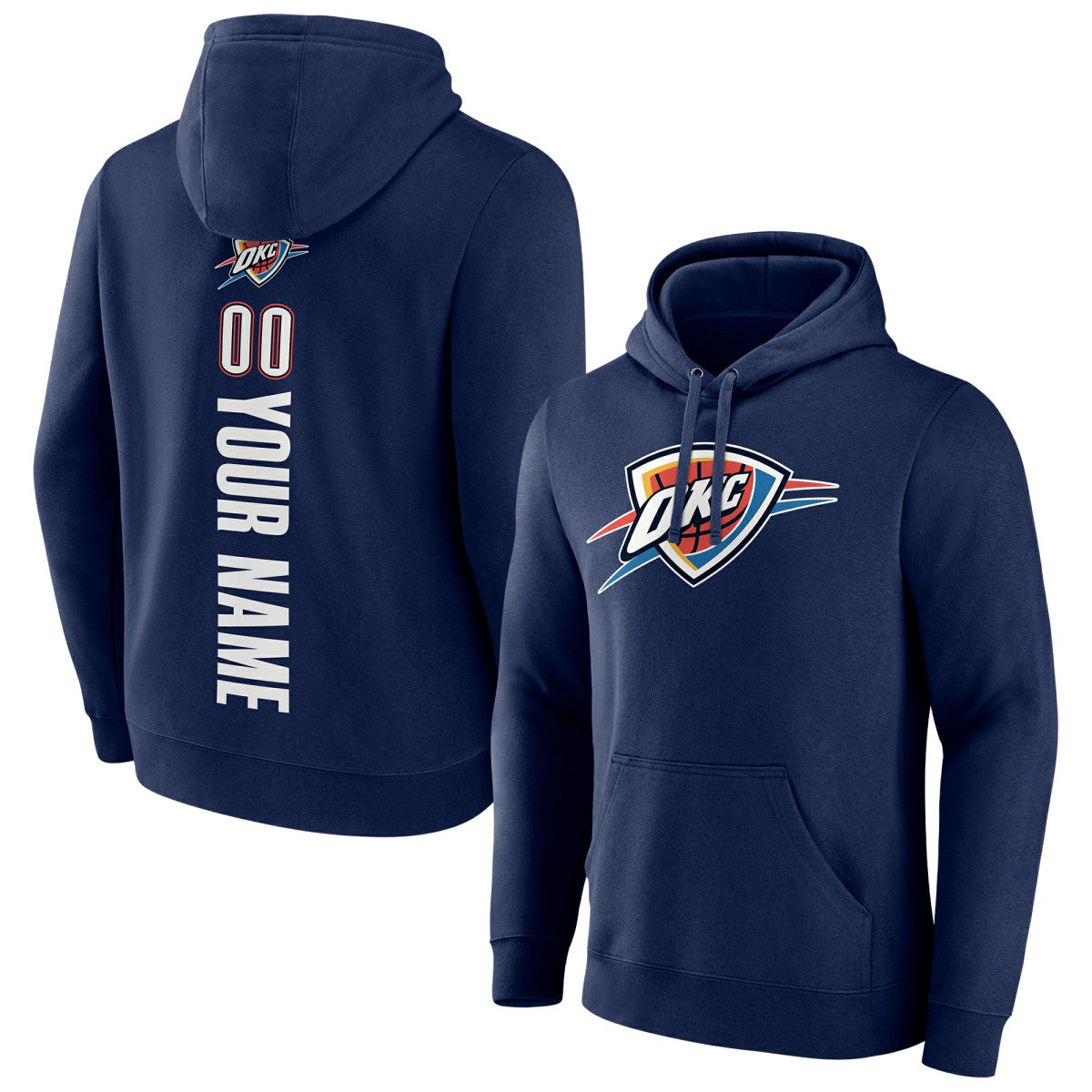 Oklahoma City Thunder Playmaker Personalized Name & Number Pullover Hoodie Discount