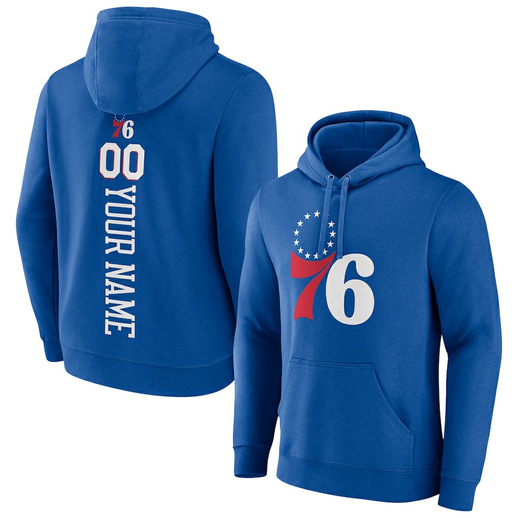 Philadelphia 76ers Playmaker Personalized Name & Number Pullover Hoodie On Sale