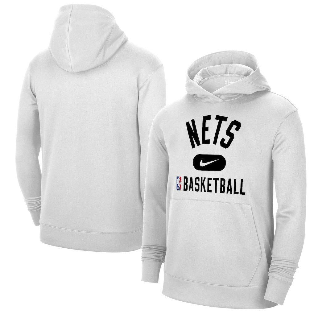 Brooklyn Nets 2021-2022 Spotlight On Court Performance Practice Pullover Hoodie New