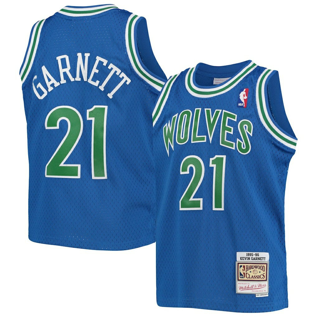Kevin Garnett Minnesota Timberwolves Youth 1995-96 Hardwood Classics Swingman Jersey Outlet