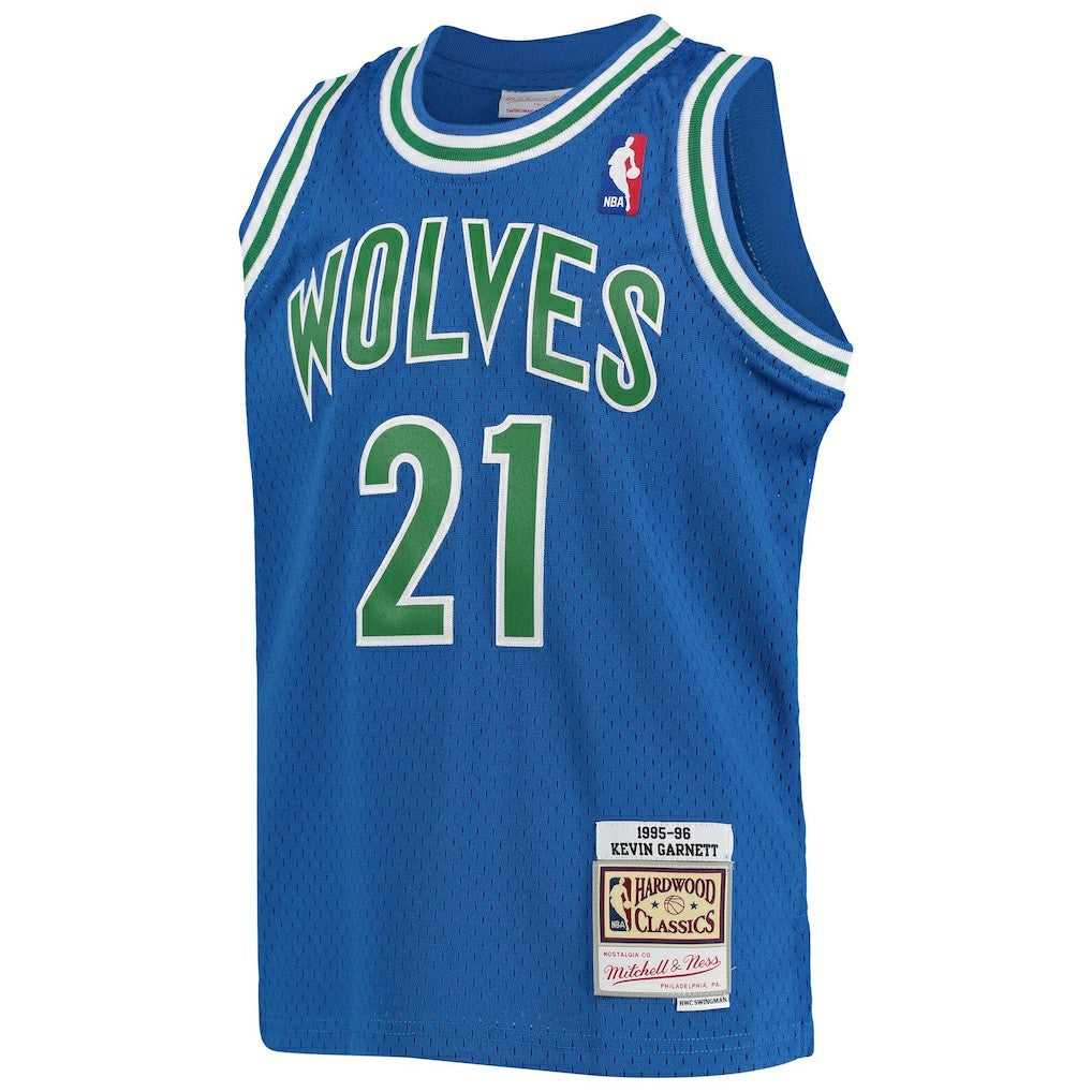 Kevin Garnett Minnesota Timberwolves Youth 1995-96 Hardwood Classics Swingman Jersey Outlet