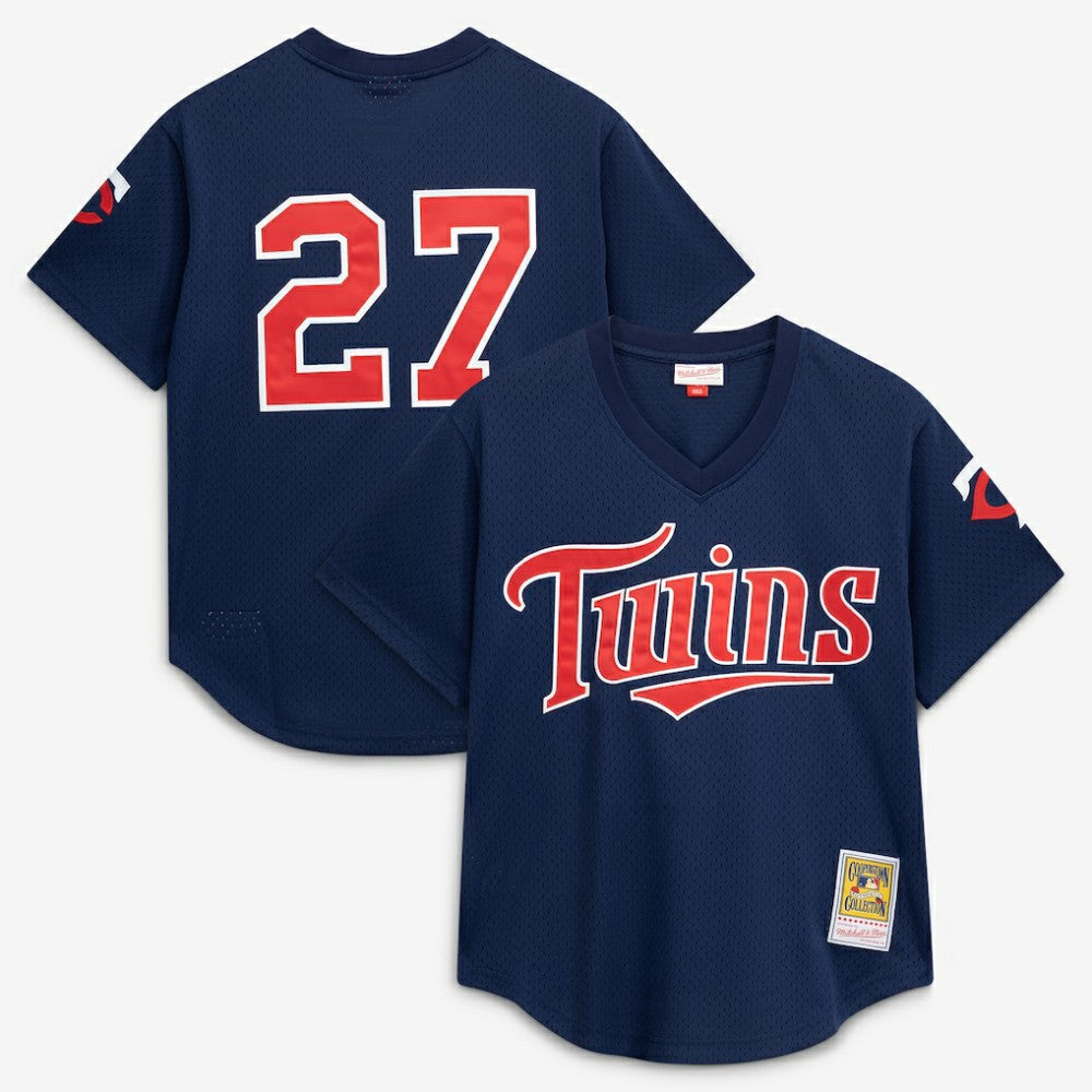 David Ortiz Minnesota Twins Mitchell & Ness 2002 Cooperstown Collection Mesh Batting Practice Jersey | MLB Discount