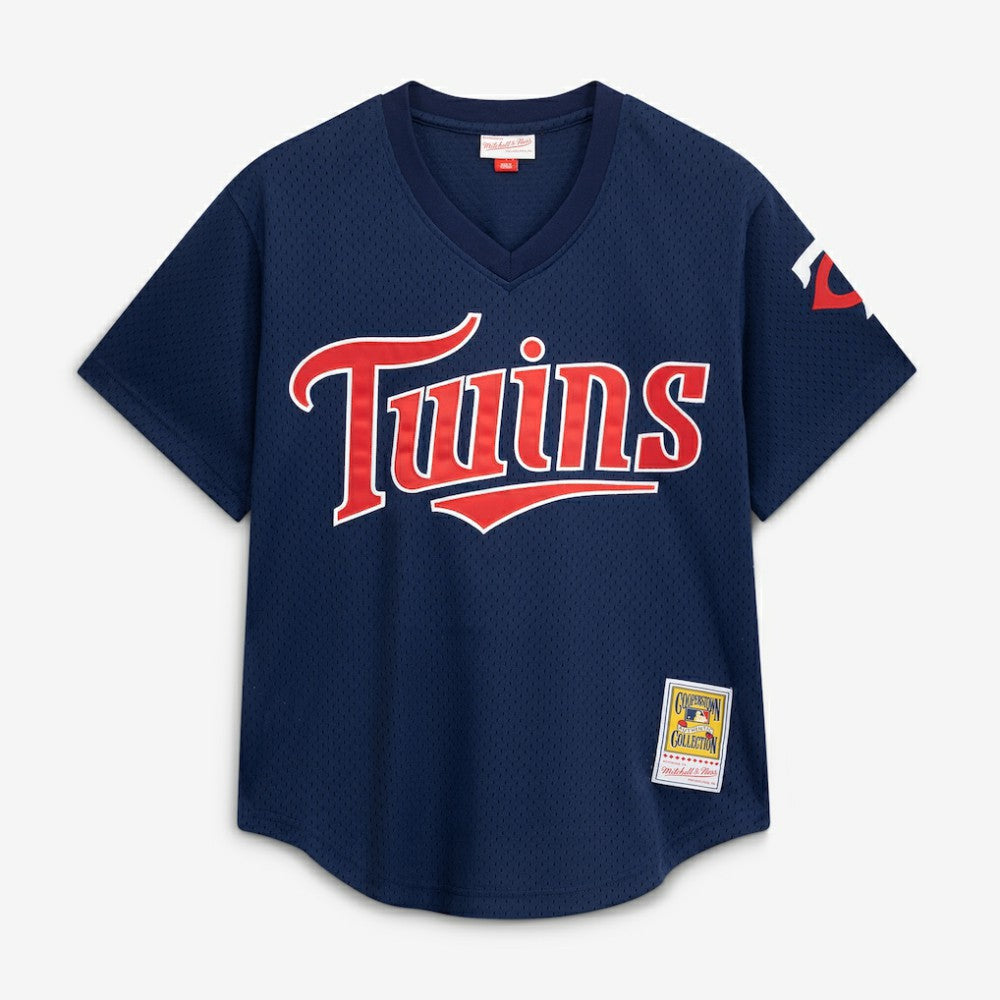 David Ortiz Minnesota Twins Mitchell & Ness 2002 Cooperstown Collection Mesh Batting Practice Jersey | MLB Discount