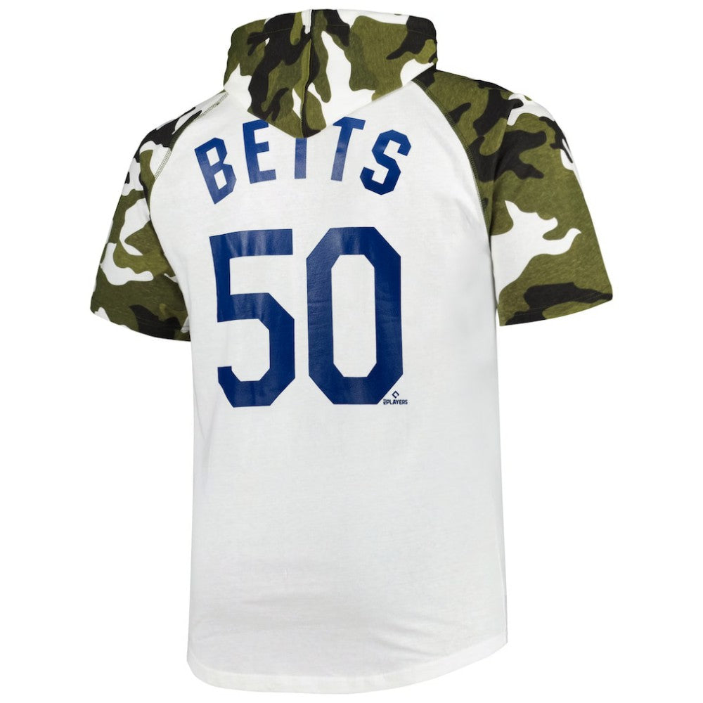 Mookie Betts Los Angeles Dodgers Player Big & Tall Raglan Hoodie T-Shirt | MLB Sale