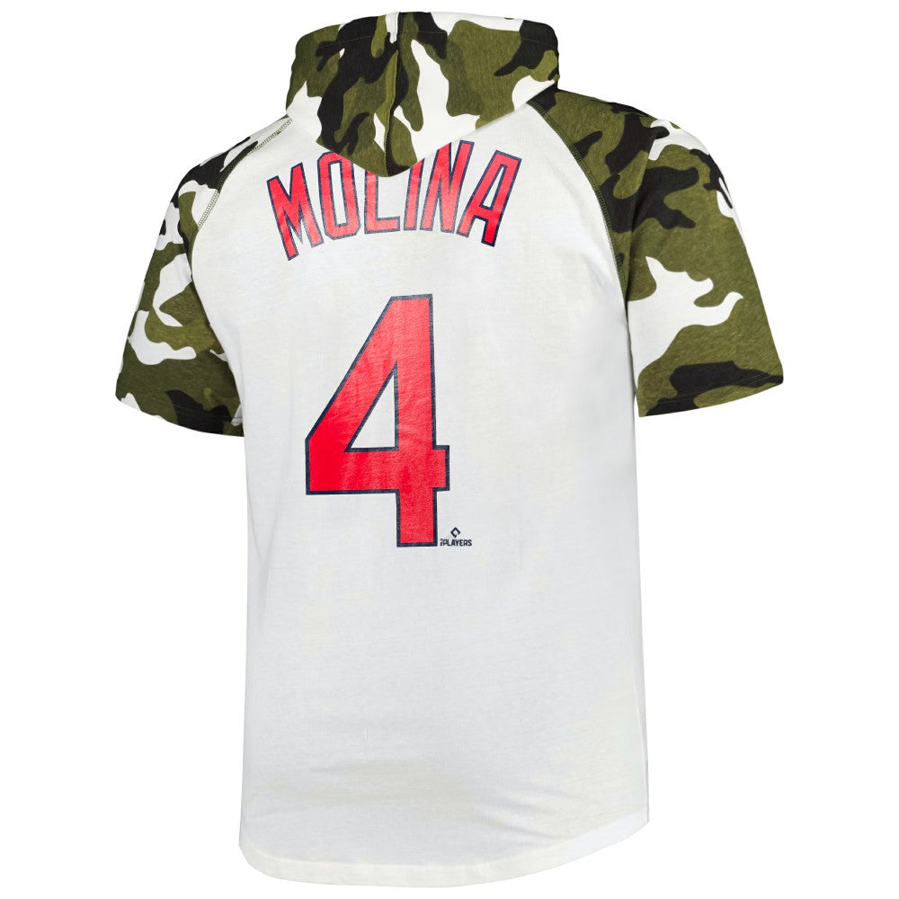 Yadier Molina St. Louis Cardinals Player Big & Tall Raglan Hoodie T-Shirt | MLB Discount