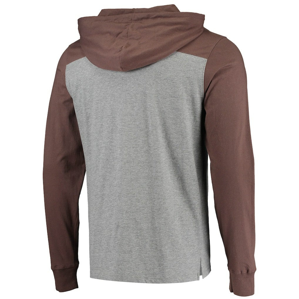 Cleveland Browns 47 brand '47 Franklin Wooster Long Sleeve Hoodie T-Shirt