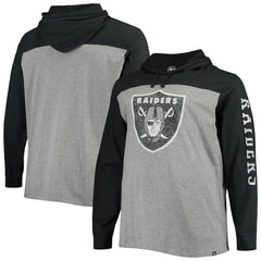 Las Vegas Raiders 47 brand '47 Franklin Wooster Long Sleeve Hoodie T-Shirt