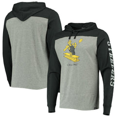 Pittsburgh Steelers 47 brand '47 Franklin Wooster Throwback Long Sleeve Hoodie T-Shirt