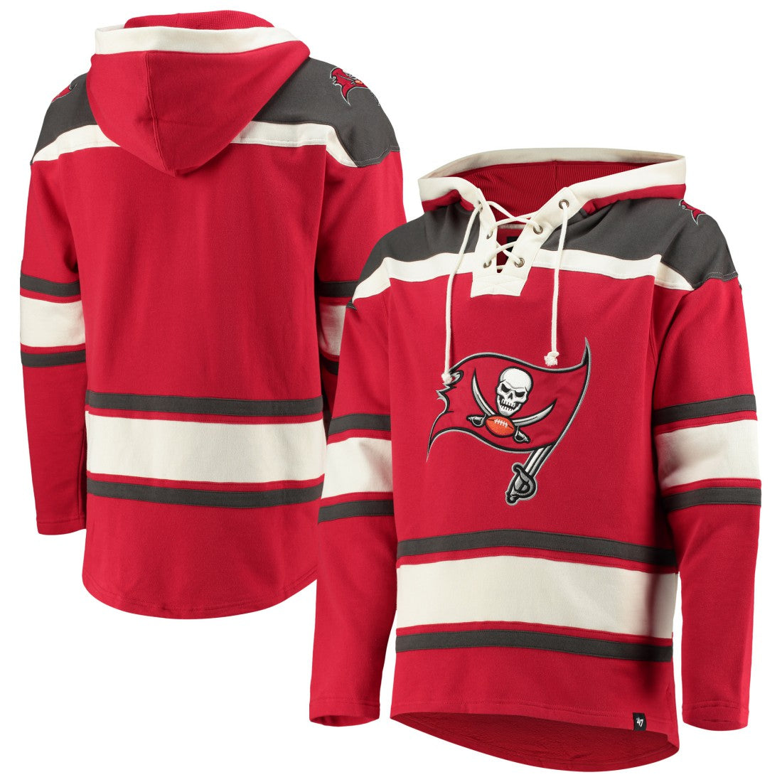 Tampa Bay Buccaneers 47 brand '47 Lacer V-Neck Pullover Hoodie