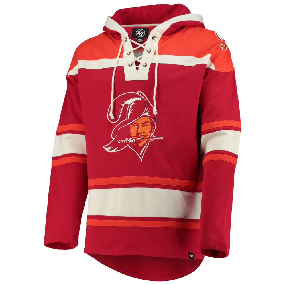 Tampa Bay Buccaneers 47 brand '47 Throwback Lacer Pullover Hoodie