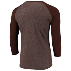 Cleveland Browns Fanatics Pastime Raglan 3/4-Sleeve T-Shirt