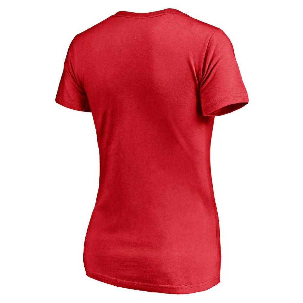 Calgary Flames Fanatics Women's Plus Size Mascot In Bounds V-Neck T-Shirt Online