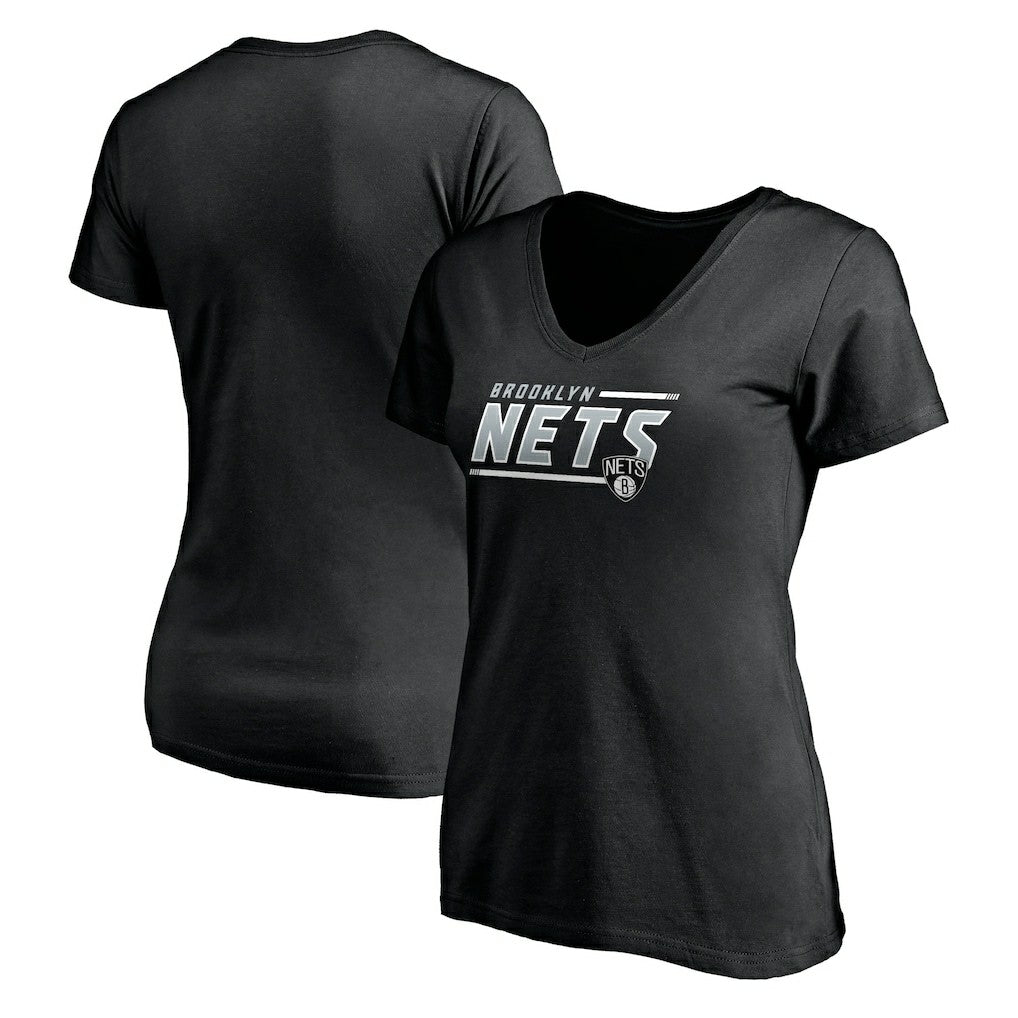 Brooklyn Nets Women's Mascot In Bounds V-Neck T-Shirt On Sale