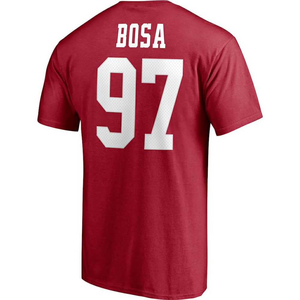 San Francisco 49ers Fanatics Nick Bosa  Player Icon Name & Number T-Shirt