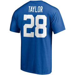Indianapolis Colts Fanatics Jonathan Taylor  Player Icon Name & Number T-Shirt