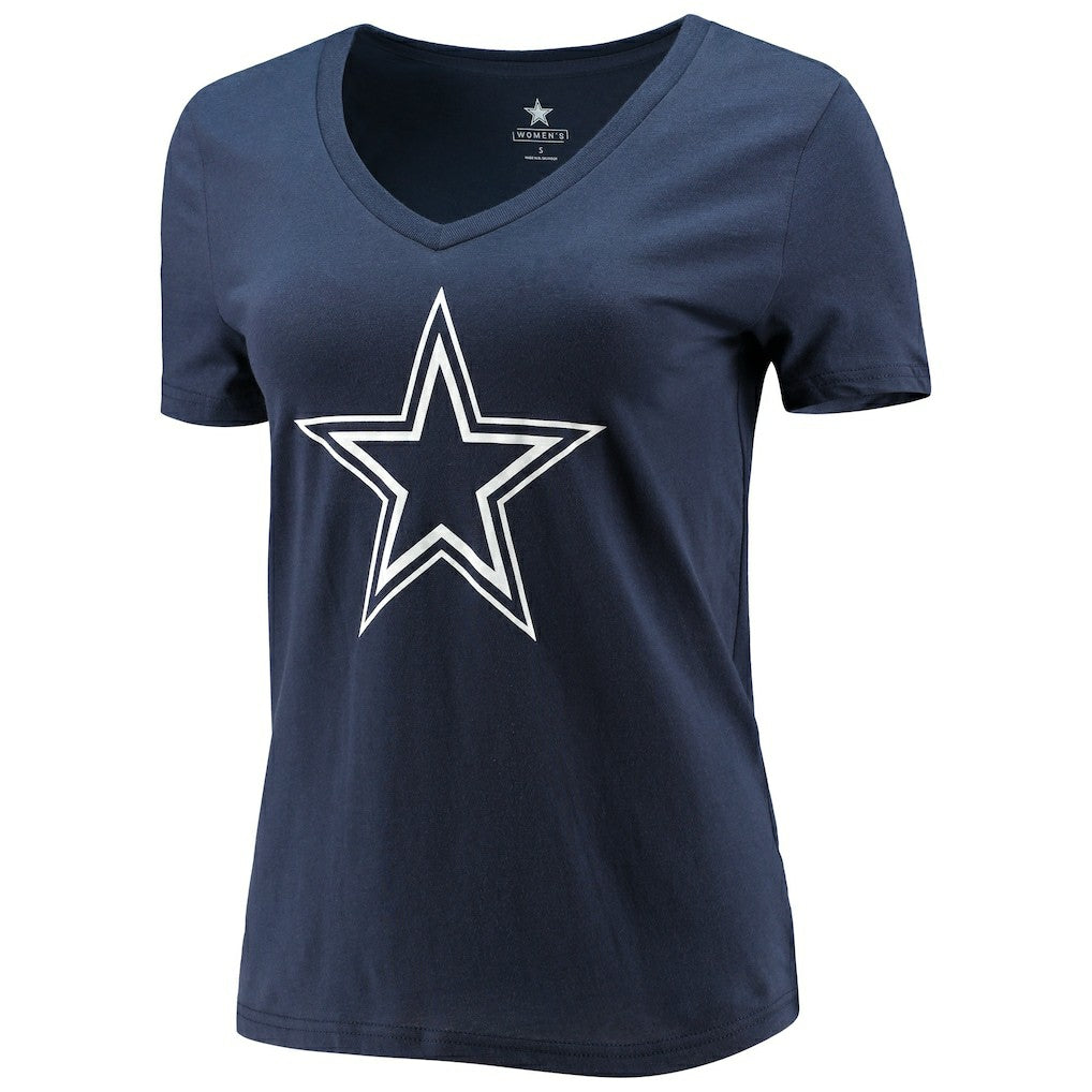 Dallas Cowboys Fanatics CeeDee Lamb  Women's Player Icon Name & Number V-Neck T-Shirt