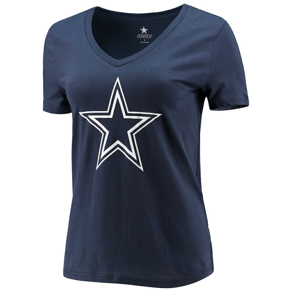 Dallas Cowboys Fanatics CeeDee Lamb  Women's Player Icon Name & Number V-Neck T-Shirt