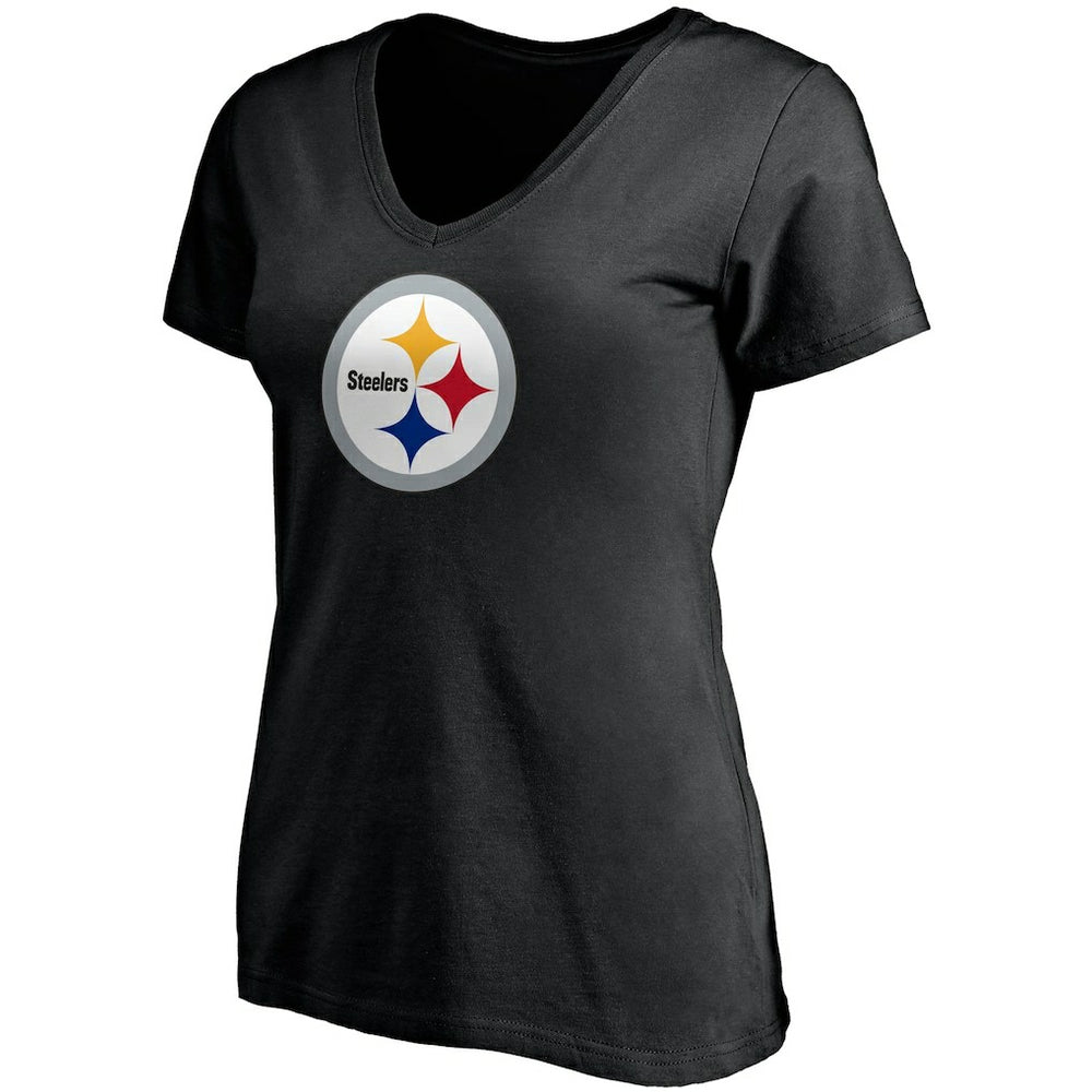 Pittsburgh Steelers Fanatics T.J. Watt  Women's Player Icon Name & Number V-Neck T-Shirt