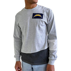 Los Angeles Chargers  Refried Apparel Sustainable Angle Long Sleeve T-Shirt