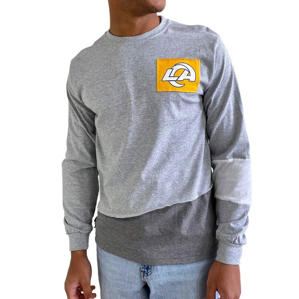 Los Angeles Rams  Refried Apparel Sustainable Angle Long Sleeve T-Shirt