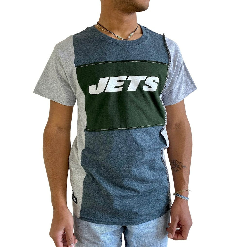 New York Jets  Refried Apparel Sustainable Split T-Shirt