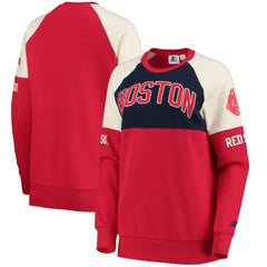 Boston Red Sox Starter Women's Baseline Raglan Pullover Sweatshirt | MLB For sale