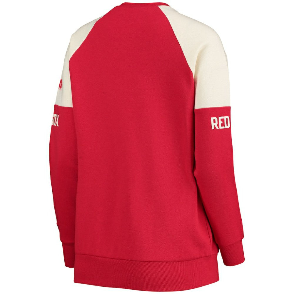 Boston Red Sox Starter Women's Baseline Raglan Pullover Sweatshirt | MLB For sale
