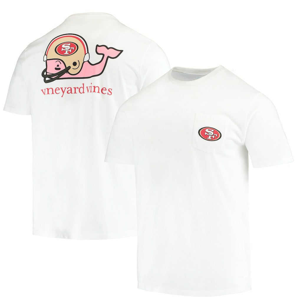 San Francisco 49ers  Vineyard Vines Big & Tall Helmet T-Shirt