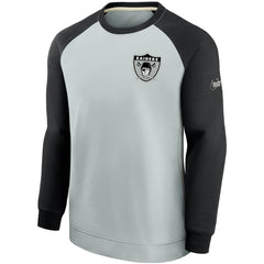 Las Vegas Raiders Nike Historic Raglan Crew Performance Sweater