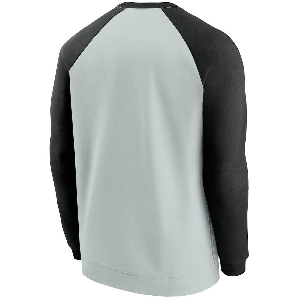 Las Vegas Raiders Nike Historic Raglan Crew Performance Sweater