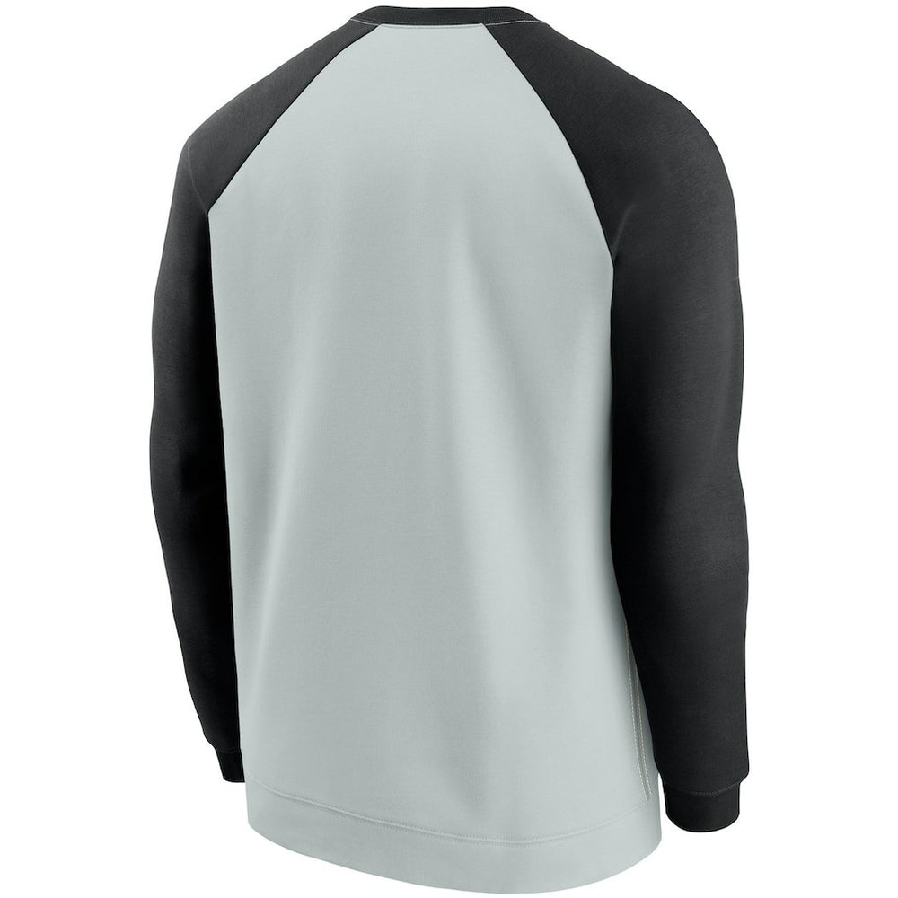 Las Vegas Raiders Nike Historic Raglan Crew Performance Sweater