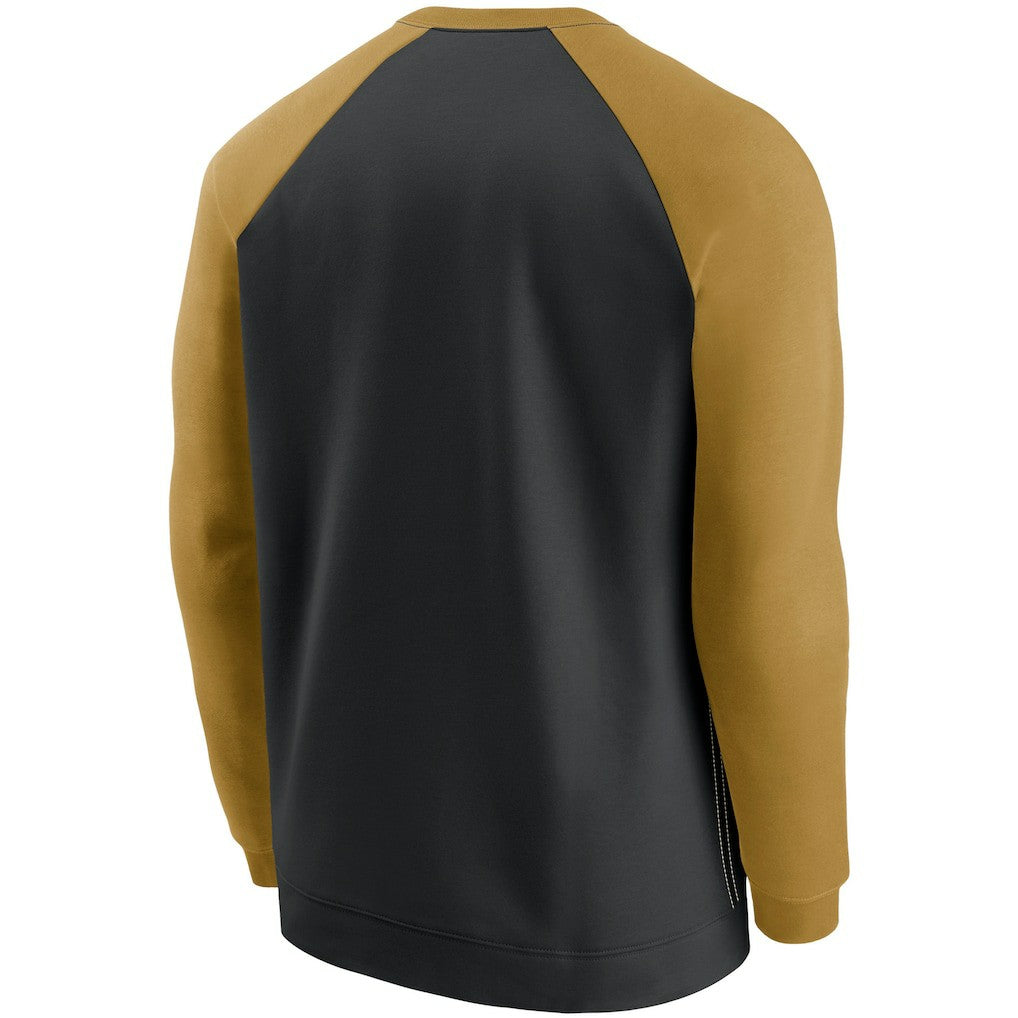New Orleans Saints Nike Historic Raglan Performance Pullover Sweater