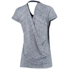 Detroit Tigers Touch Women's Hail Mary V-Neck Back Wrap T-Shirt | MLB Sale