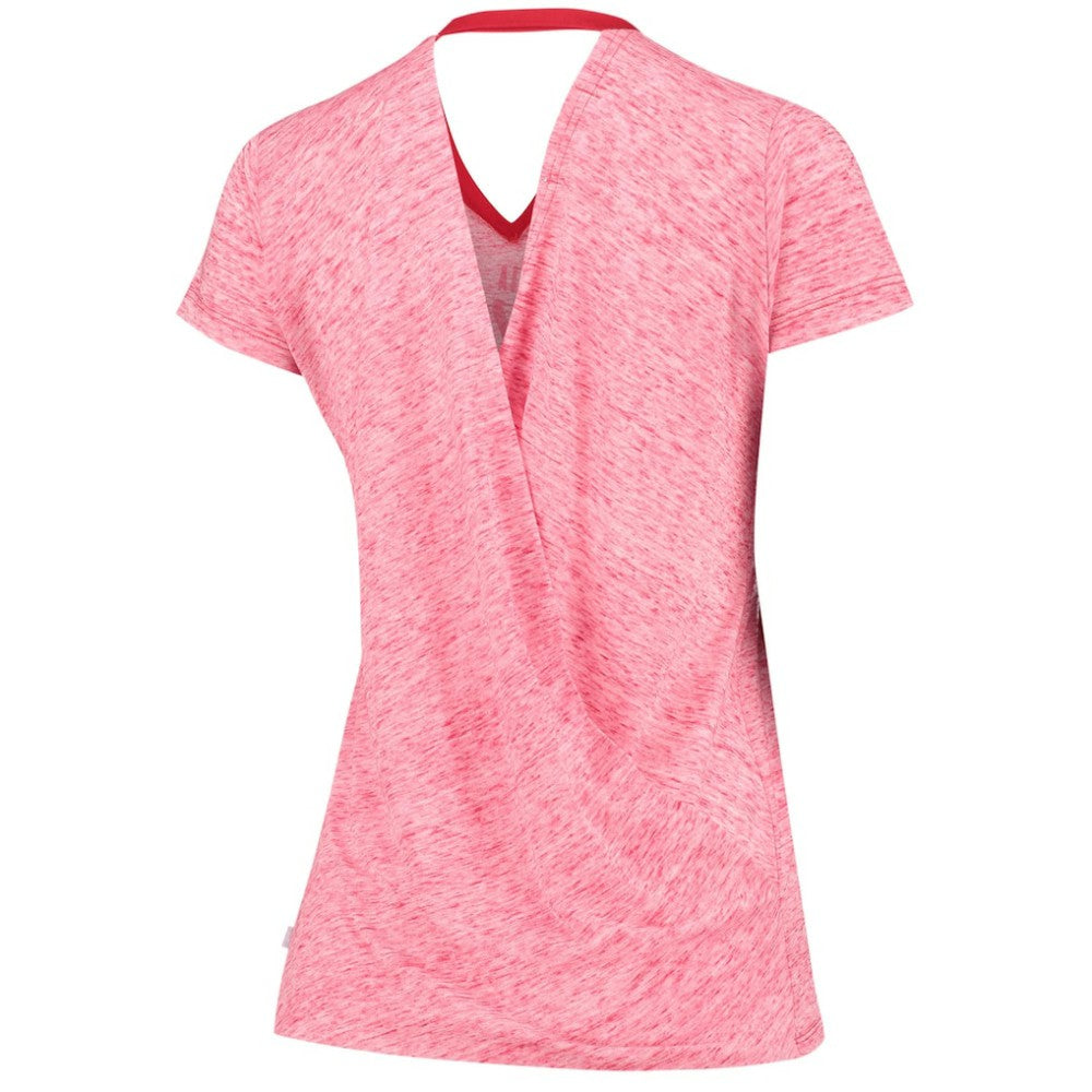 St. Louis Cardinals Touch Women's Hail Mary V-Neck Back Wrap T-Shirt | MLB New