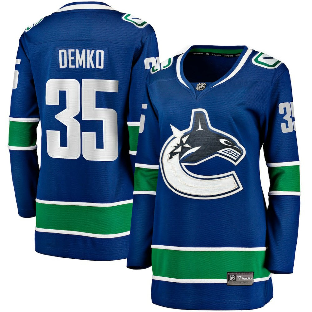 Thatcher Demko Vancouver Canucks Fanatics Women's Home Breakaway Jersey Sale