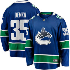 Thatcher Demko Vancouver Canucks Fanatics Home Breakaway Jersey For Sale