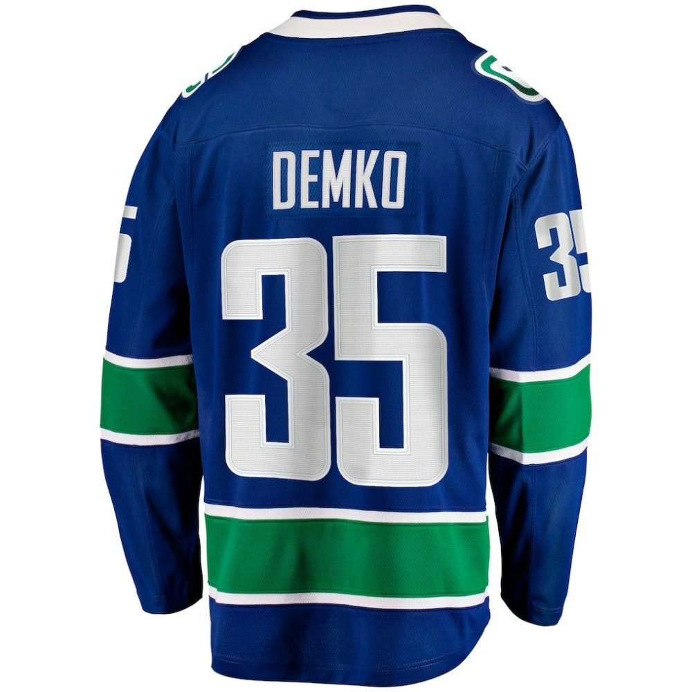 Thatcher Demko Vancouver Canucks Fanatics Home Breakaway Jersey For Sale