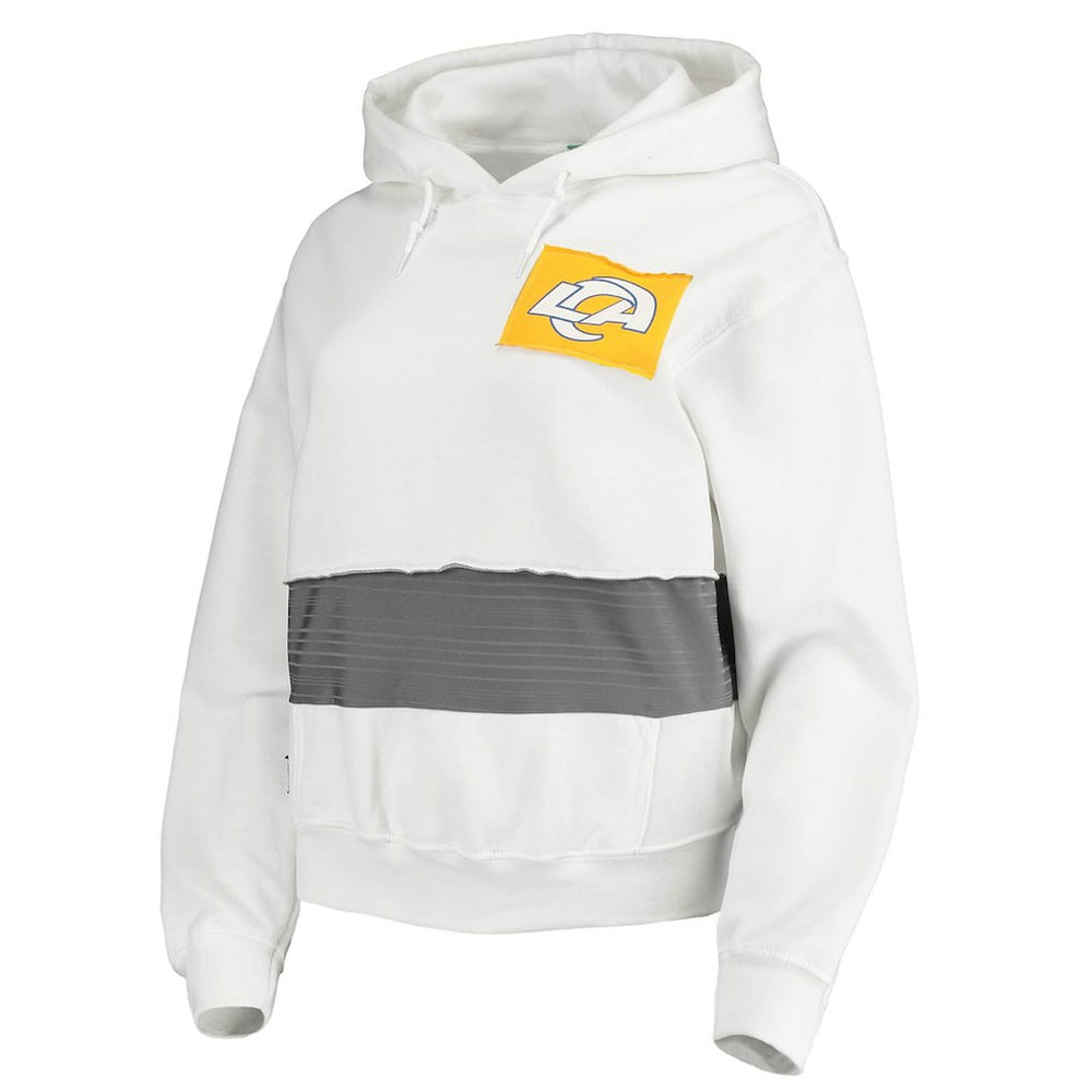 Los Angeles Rams  Refried Apparel Women's Sustainable Crop Dolman Pullover Hoodie
