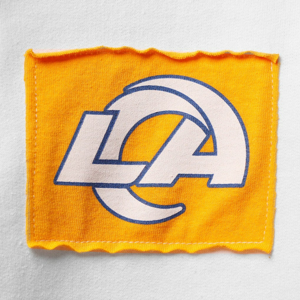 Los Angeles Rams  Refried Apparel Women's Sustainable Crop Dolman Pullover Hoodie