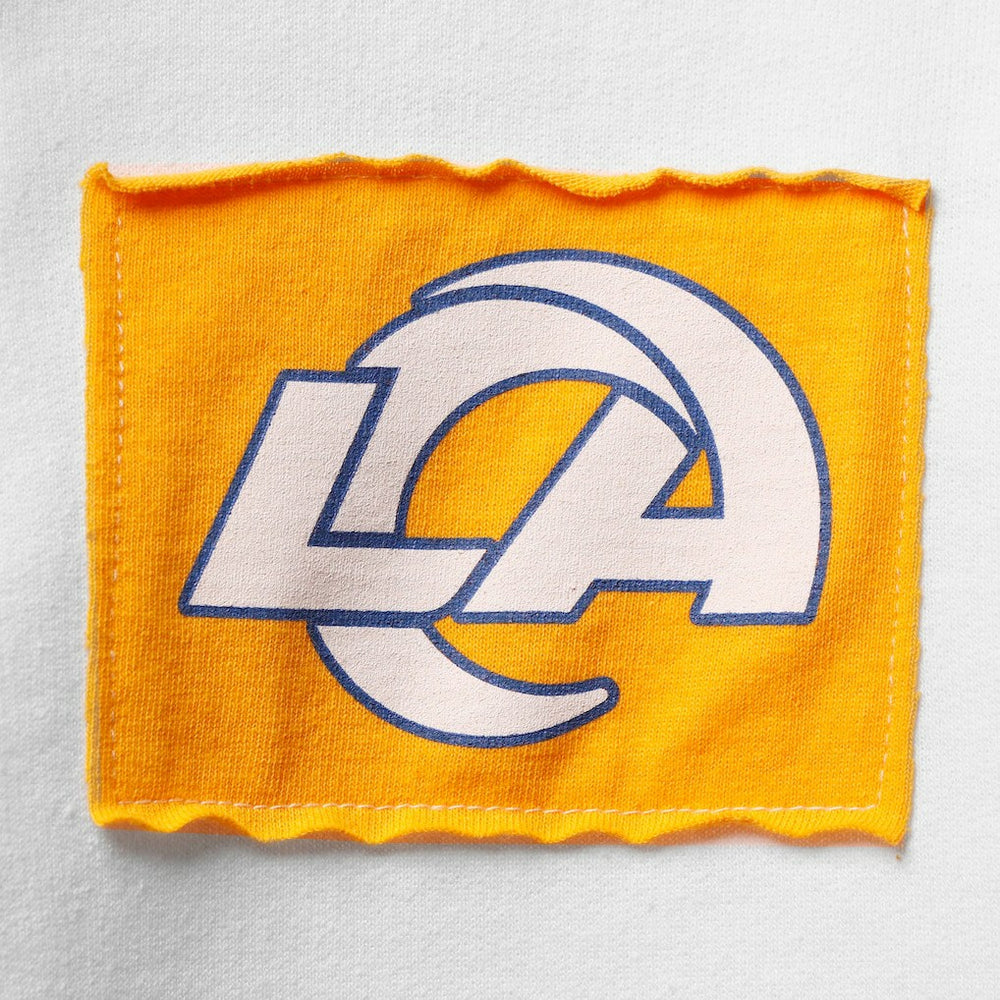 Los Angeles Rams  Refried Apparel Women's Sustainable Crop Dolman Pullover Hoodie