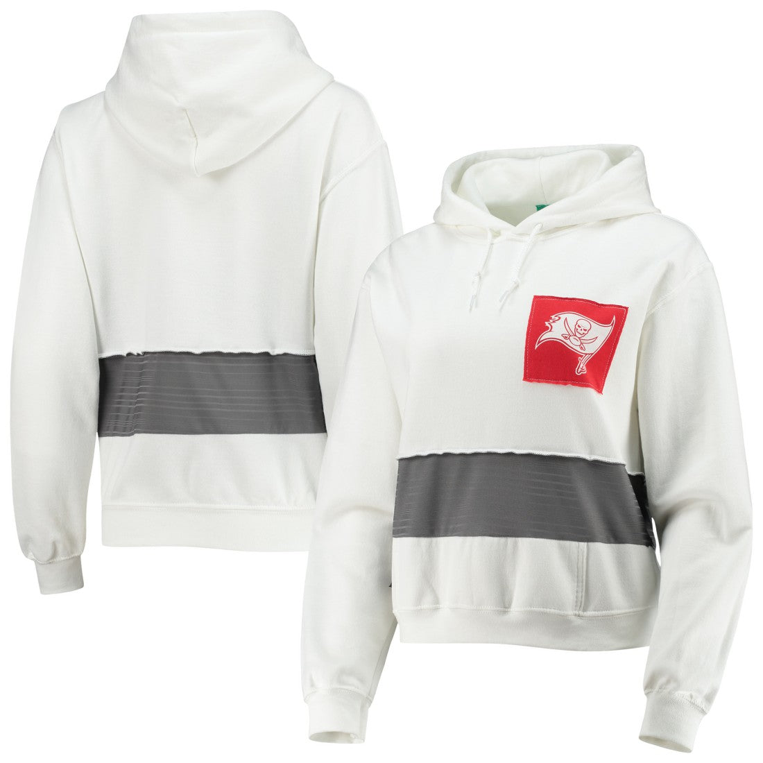 Tampa Bay Buccaneers  Refried Apparel Women's Sustainable Crop Dolman Pullover Hoodie