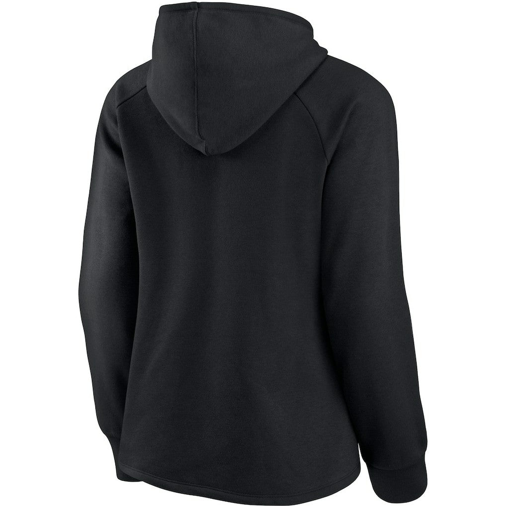 New Orleans Saints Fanatics Women's First Contact Raglan Pullover Hoodie