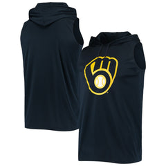 Milwaukee Brewers Stitches Sleeveless Pullover Hoodie | MLB Shop