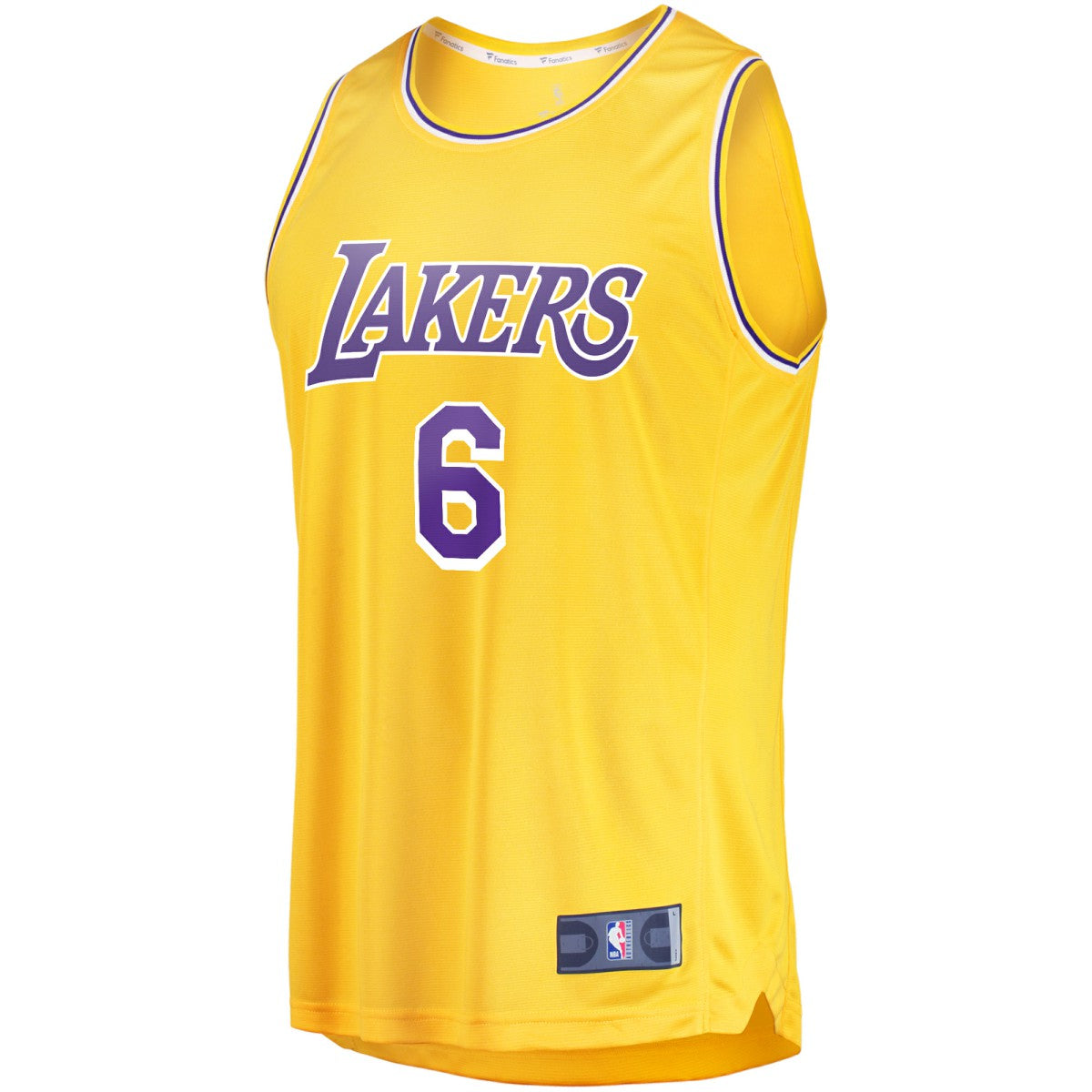 LeBron James Los Angeles Lakers #6 Fast Break Replica Player Jersey Gold Online