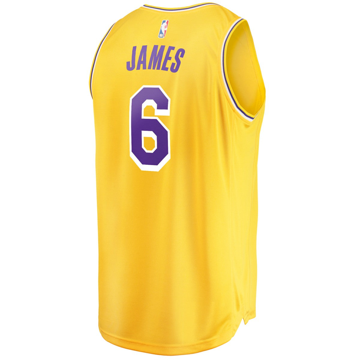 LeBron James Los Angeles Lakers #6 Fast Break Replica Player Jersey Gold Online