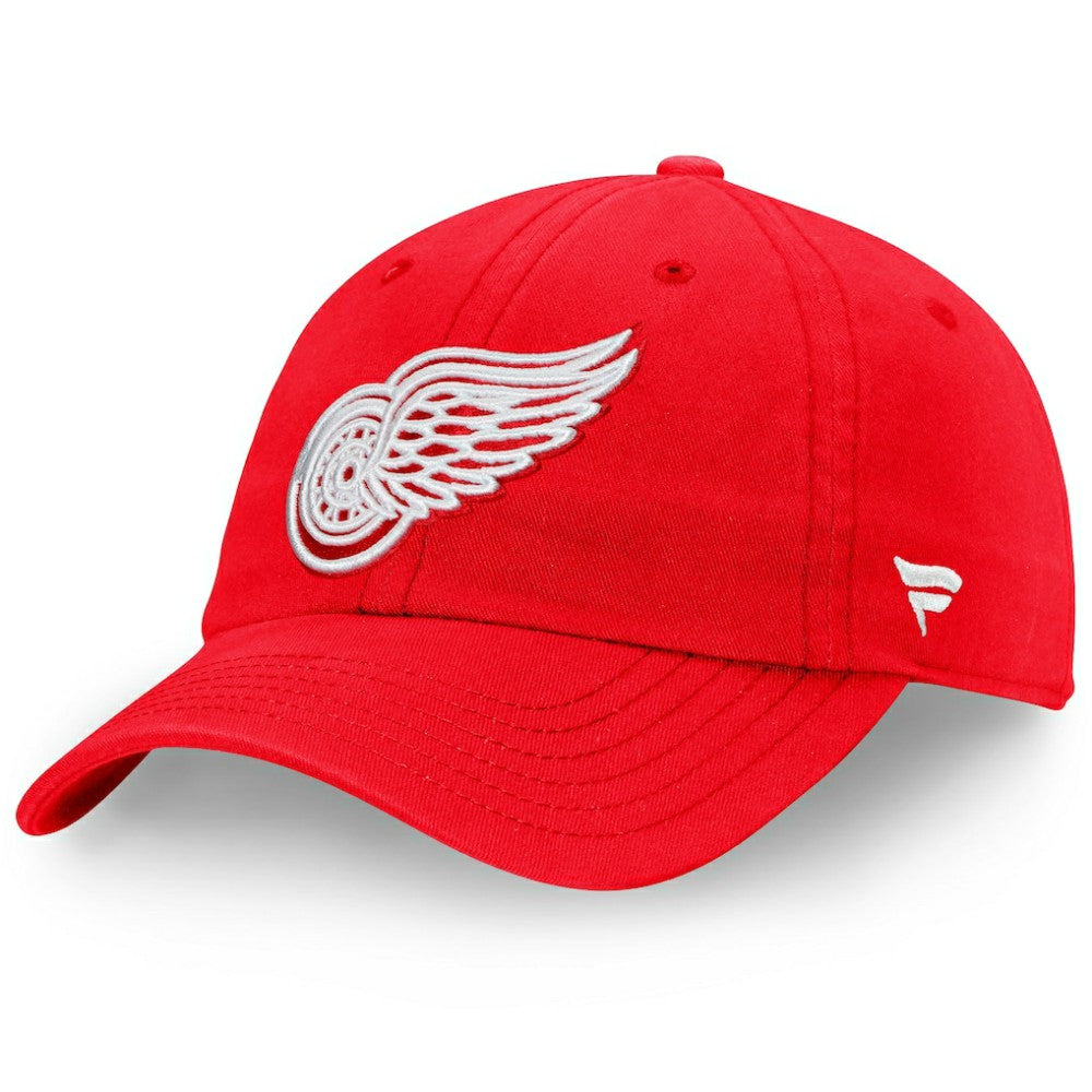 Detroit Red Wings Fanatics Core Primary Logo Adjustable Hat For Sale