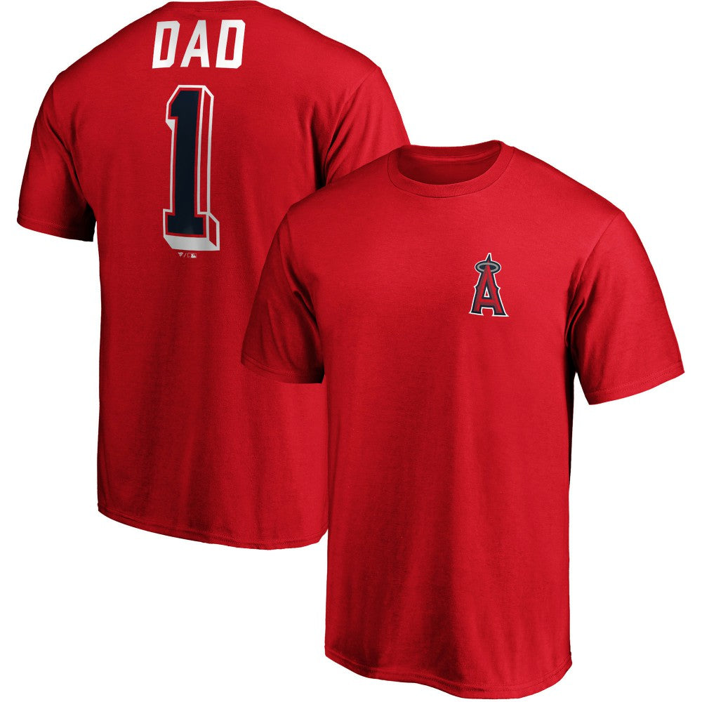Los Angeles Angels Fanatics Number One Dad Team T-Shirt | MLB Near me